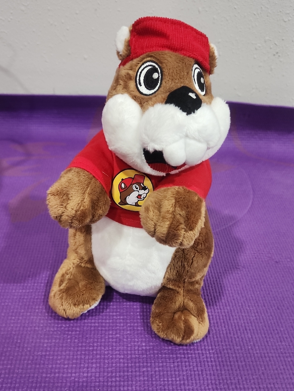 Buc-ee's Brown Beaver Plush Toy with Red Shirt